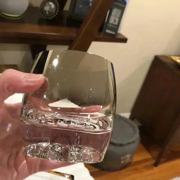 Anthropologie set of three hand blown glasses. 3-1/8” rim and 3-5/8” tall. - Picture 7 of 7